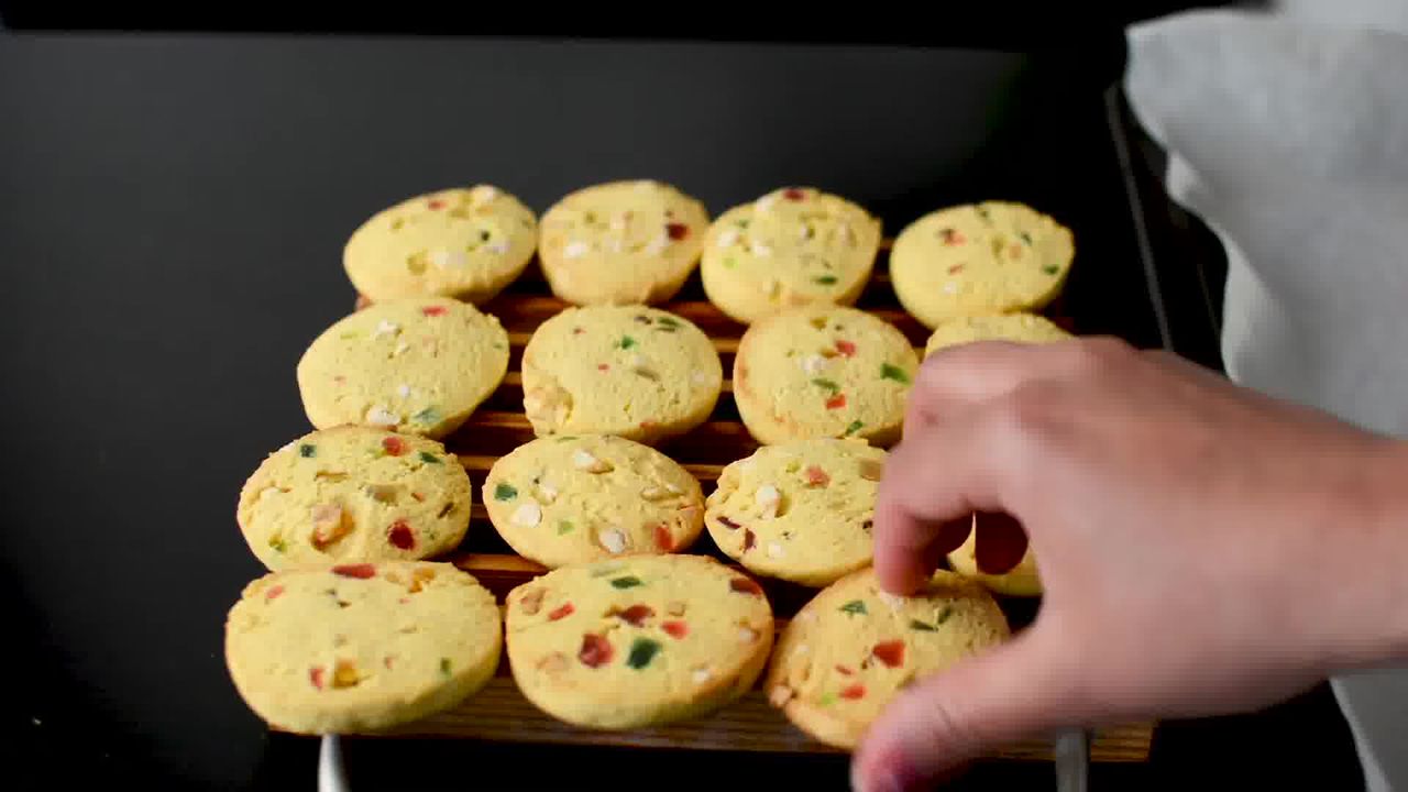 Image of the cooking step-1-14 for Karachi Biscuit - Eggless Tutti Frutti Cookies Recipe