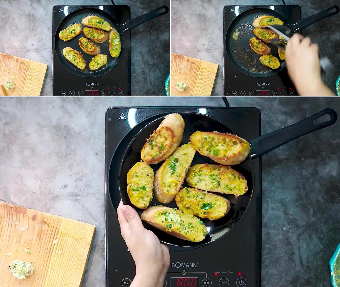 Image of the cooking step-2-5 for Garlic Bread - Homemade Garlic Bread