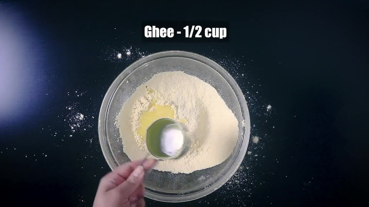 Image of the cooking step-1-3 for Mysore Pak - How to Make South Indian Ghee Mysore Pak