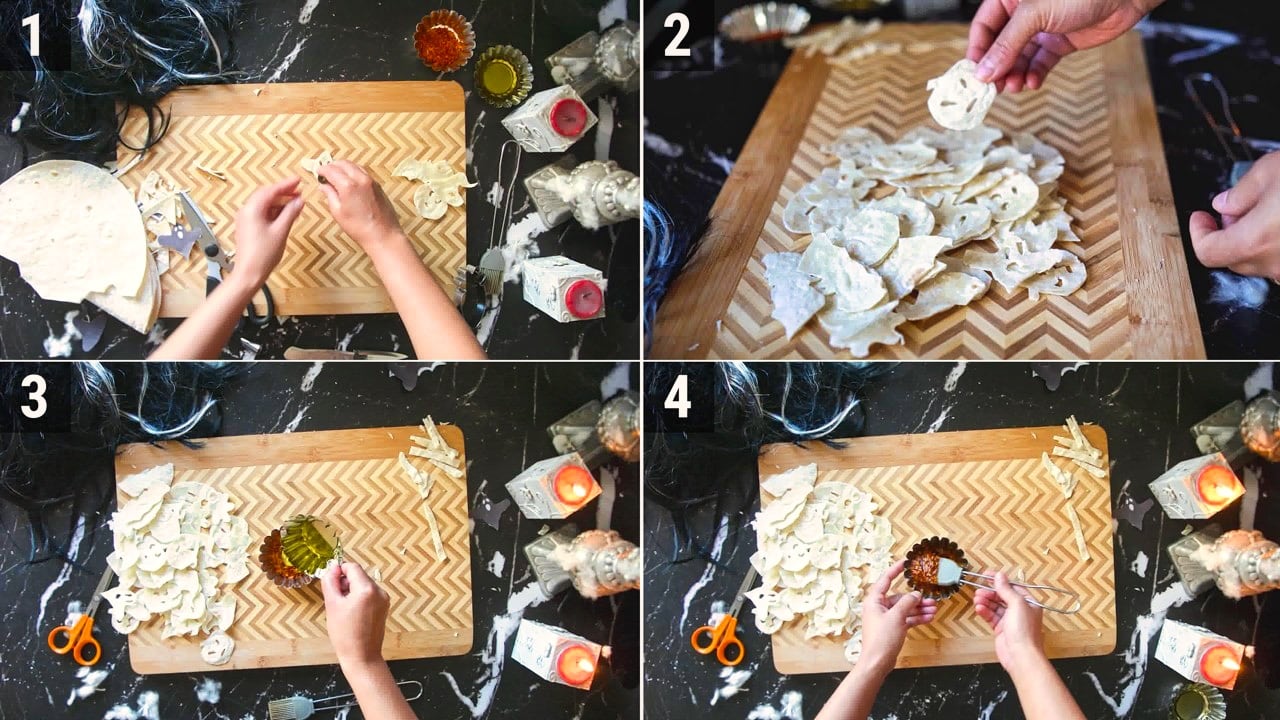 Image of the cooking step-1-2 for Spooktacular Halloween Chips