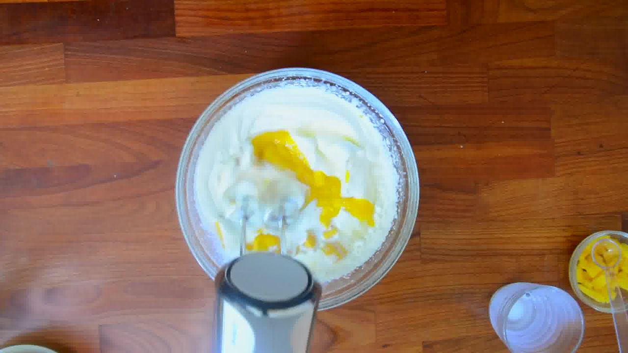 Image of the cooking step-2-4 for Homemade Mango Ice Cream (No Ice Cream Maker)