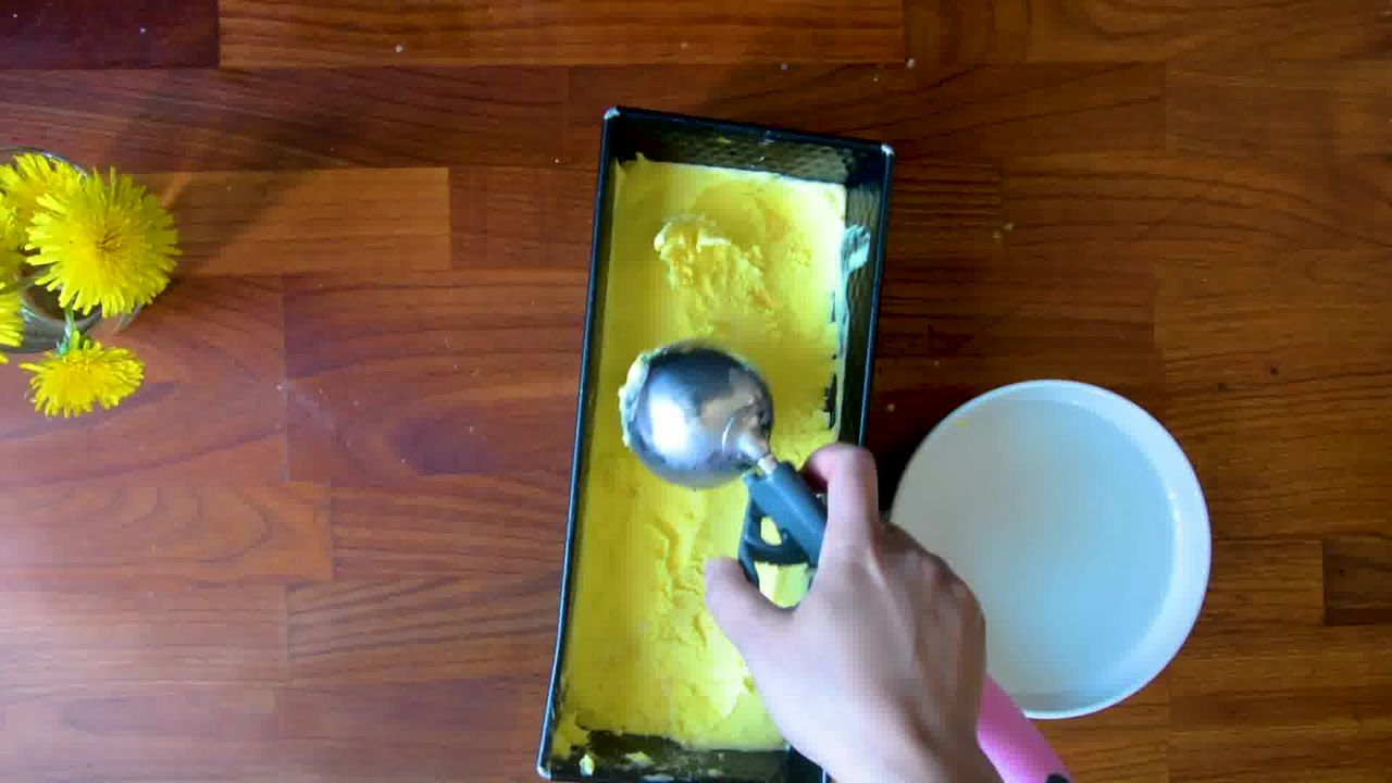 Image of the cooking step-2-9 for Homemade Mango Ice Cream (No Ice Cream Maker)