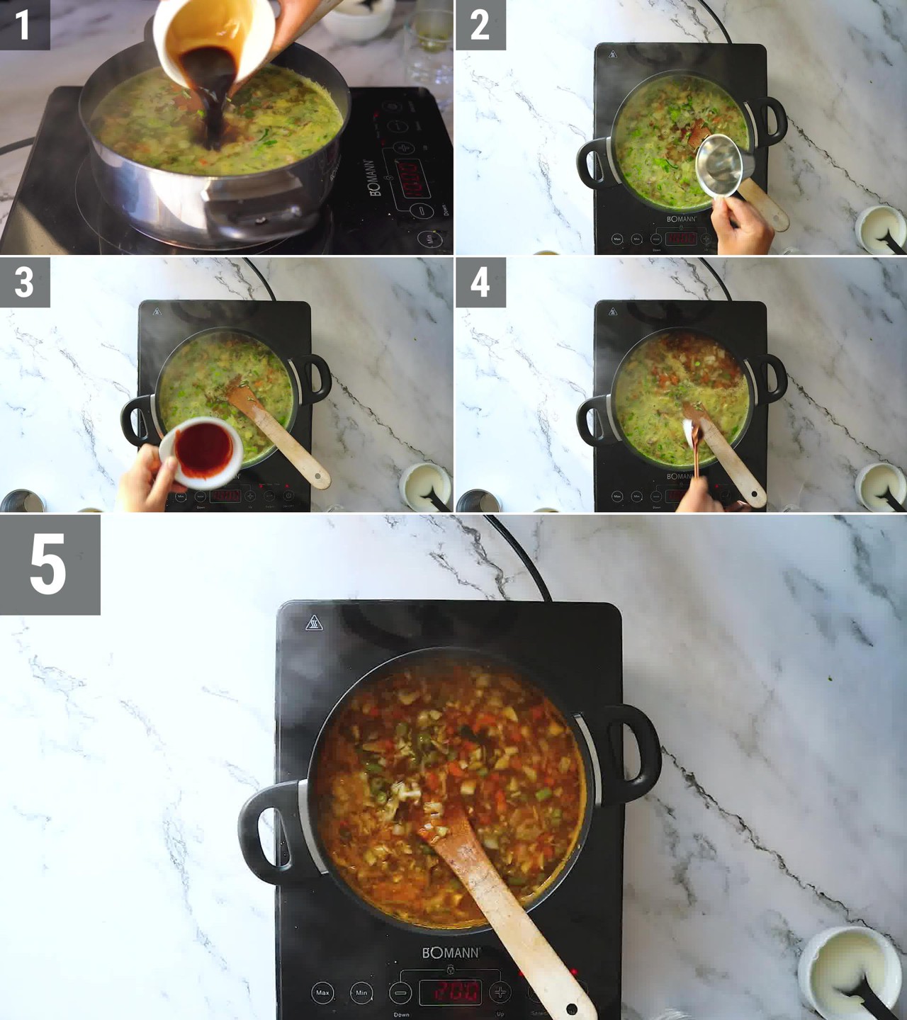 Image of the cooking step-3-2 for Hot and Sour Soup