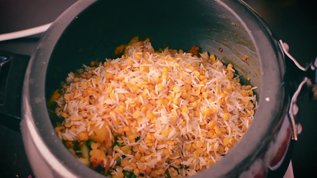 Image of the cooking step-1-13 for How To Make Masala Khichdi (Vegetable Khichdi Recipe)