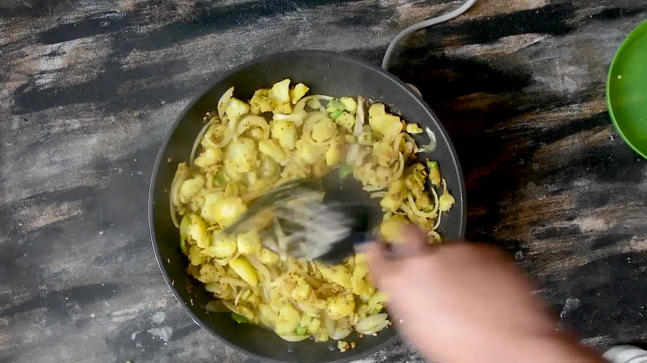 Image of the cooking step-2-9 for How to make Puri Bhaji - Poori Bhaji - Batata Bhaji Poori