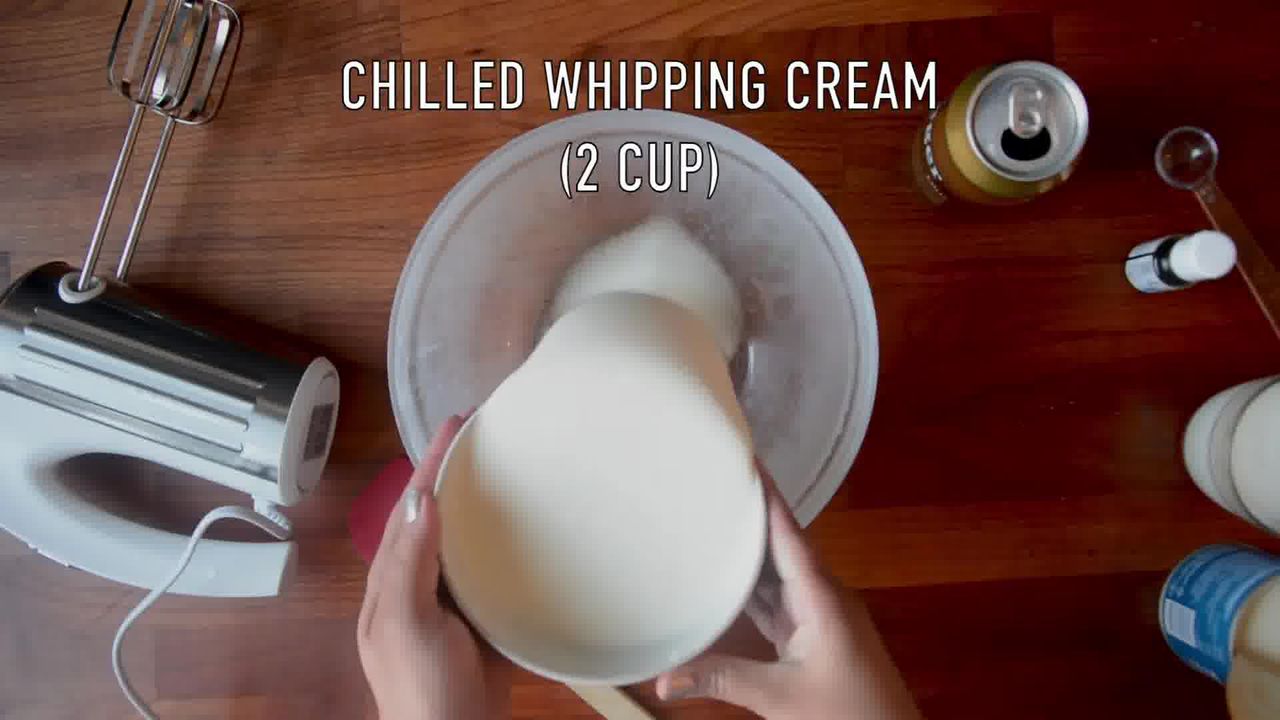 Image of the cooking step-2-2 for Indian Butterscotch Ice Cream Recipe - No Churn - Eggless