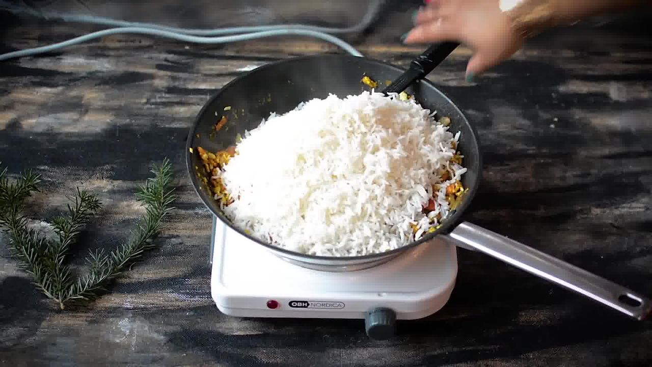 Image of the cooking step-2-11 for Indian Style Triple Egg Fried Rice Recipe