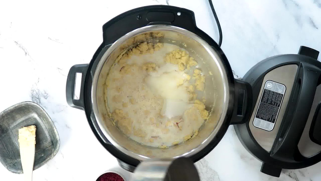 Image of the cooking step-1-5 for Instant Badam Halwa - Almond Halwa (Instant Pot + Pan)