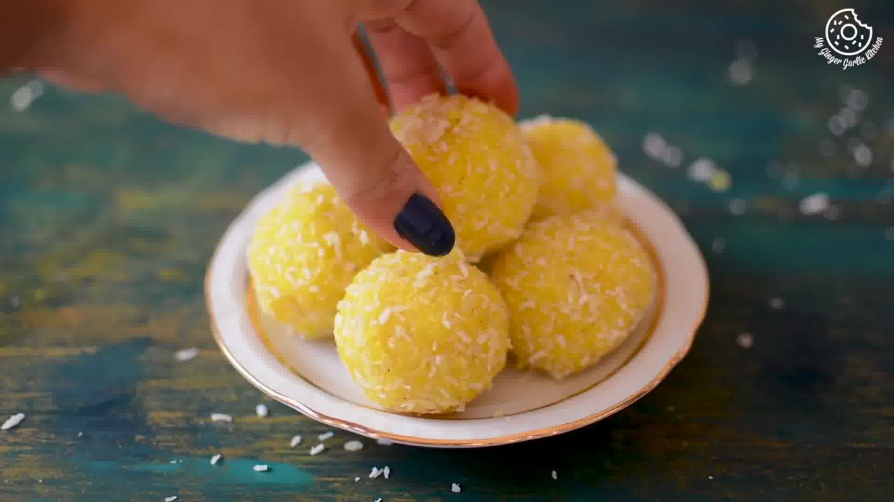 Image of the cooking step-2-6 for Instant Coconut Ladoo Recipe (Rose, Saffron, Cardamom)