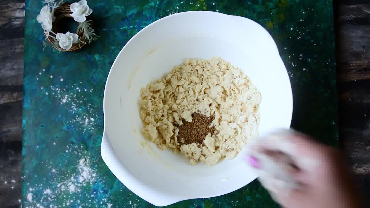 Image of the cooking step-1-7 for Jeera Biscuits - Eggless Roasted Cumin Cookies Recipe