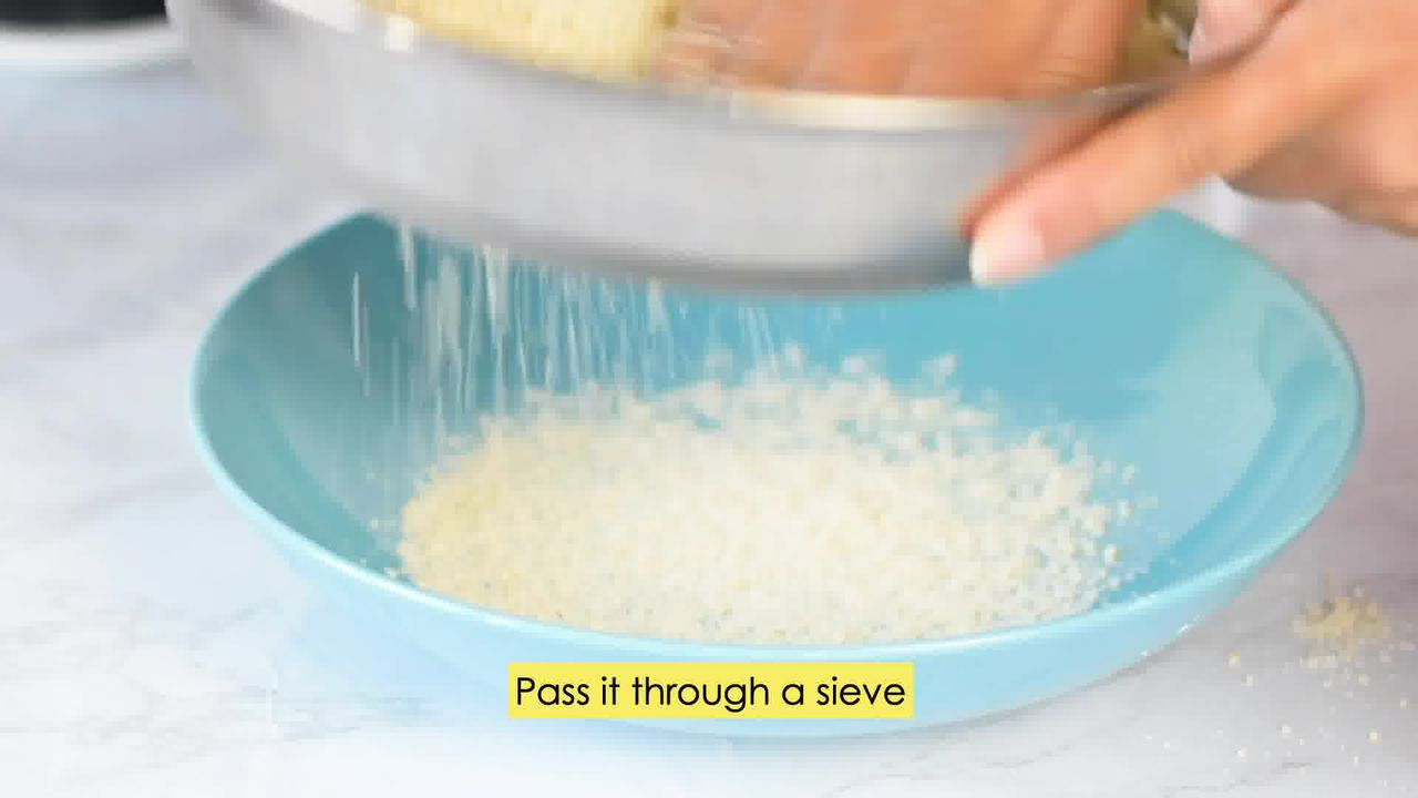 Image of the cooking step-1-2 for Kaju Pista Roll Recipe - Cashew Pistachio Fudge