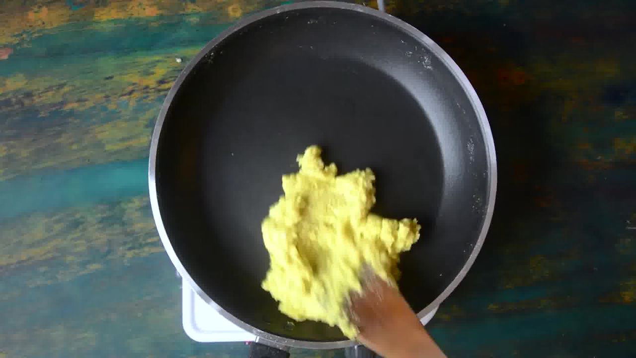 Image of the cooking step-1-4 for Kesar Mawa Peda - Indian Milk Fudge - Instant Khoya Peda