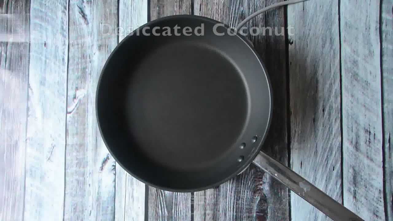 Image of the cooking step-1-1 for Kopra Pak - Nariyal Ki Burfi - Khopra Pak Video Recipe