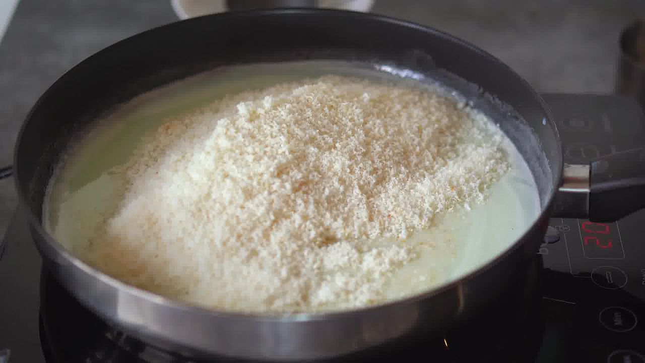 Image of the cooking step-1-6 for Layered Coconut Burfi
