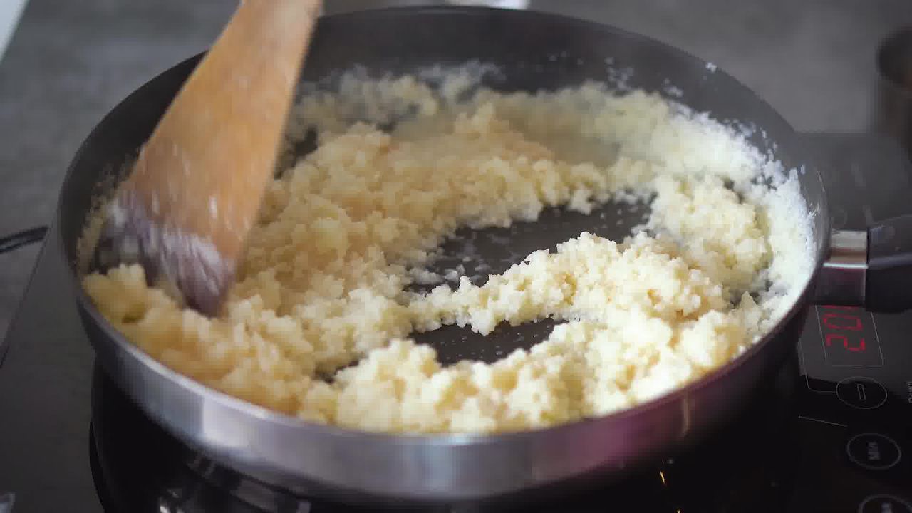 Image of the cooking step-1-7 for Layered Coconut Burfi