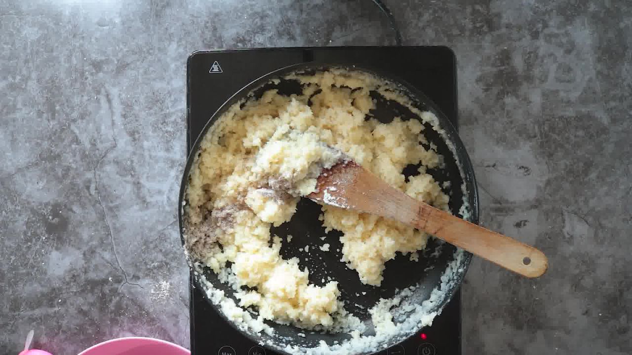 Image of the cooking step-1-9 for Layered Coconut Burfi