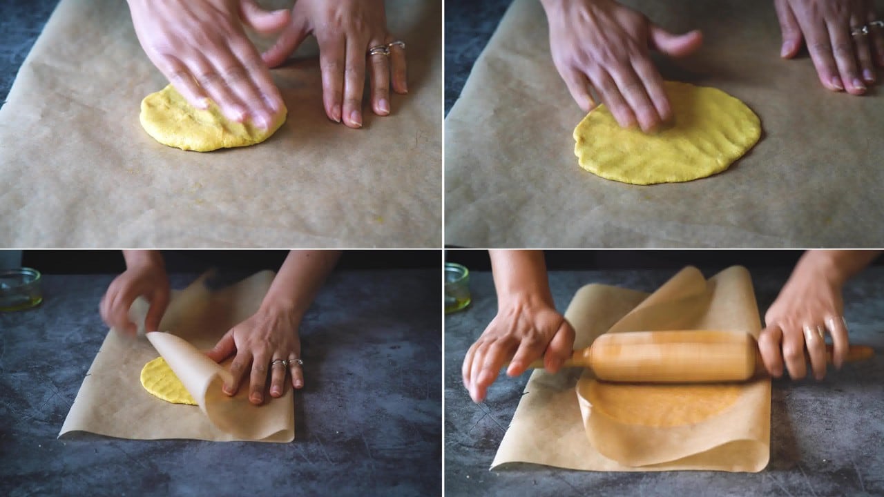 Image of the cooking step-3-2 for Makki Ki Roti