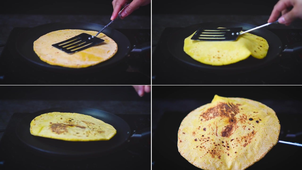 Image of the cooking step-4-2 for Makki Ki Roti