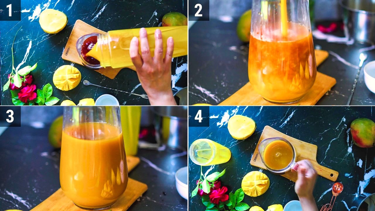 Image of the cooking step-1-4 for Mango Iced Tea