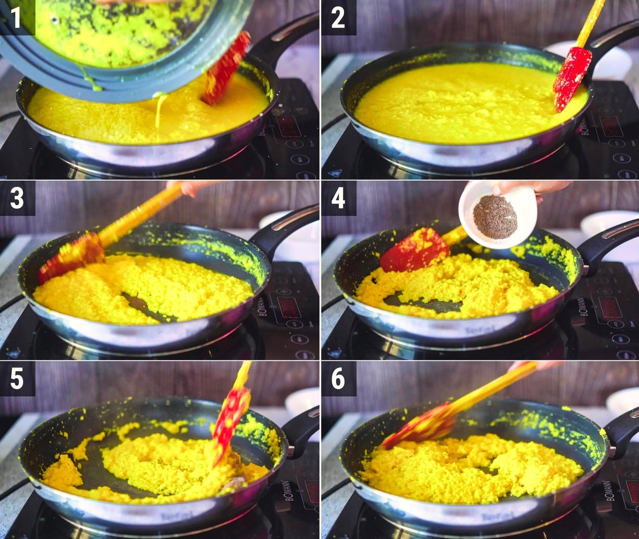 Image of the cooking step-1-3 for Mango Kalakand