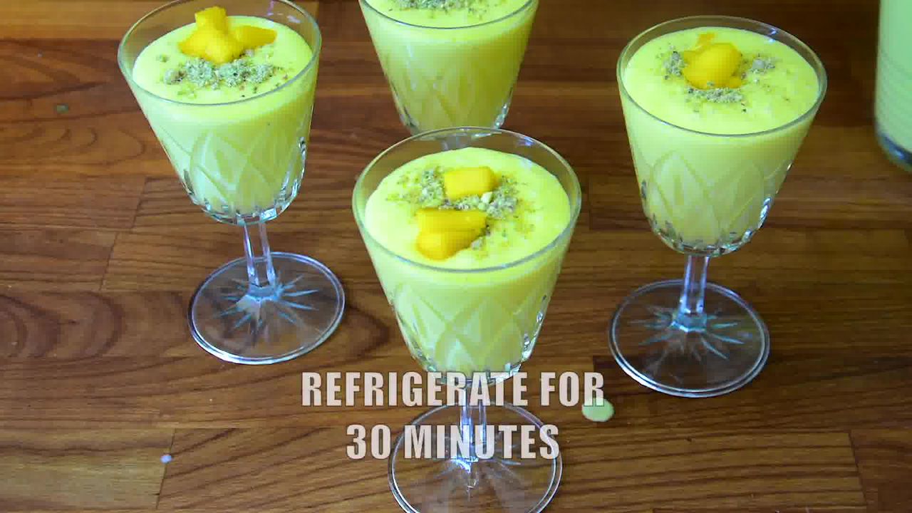 Mango Lassi Recipe, A Yogurt Smoothie - On The Go Bites