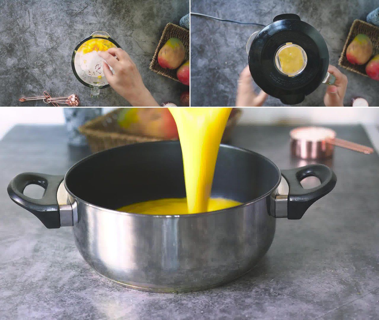 Image of the cooking step-1-2 for Mango Pudding
