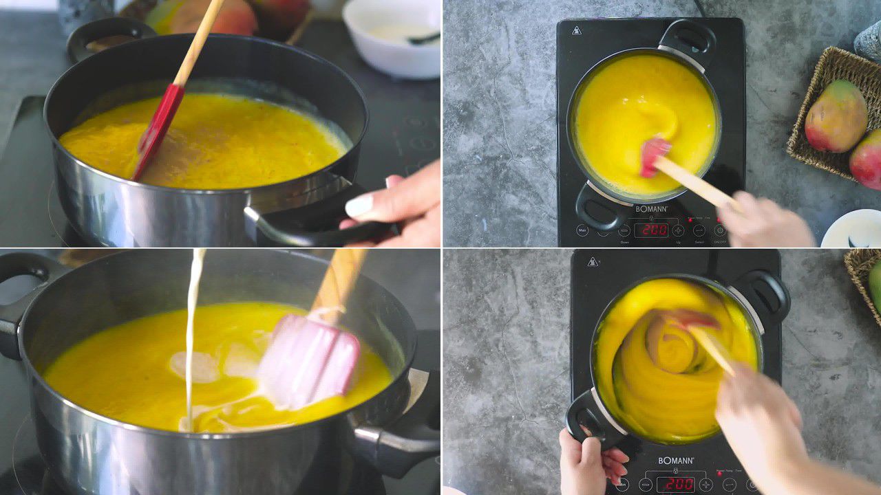 Image of the cooking step-1-4 for Mango Pudding