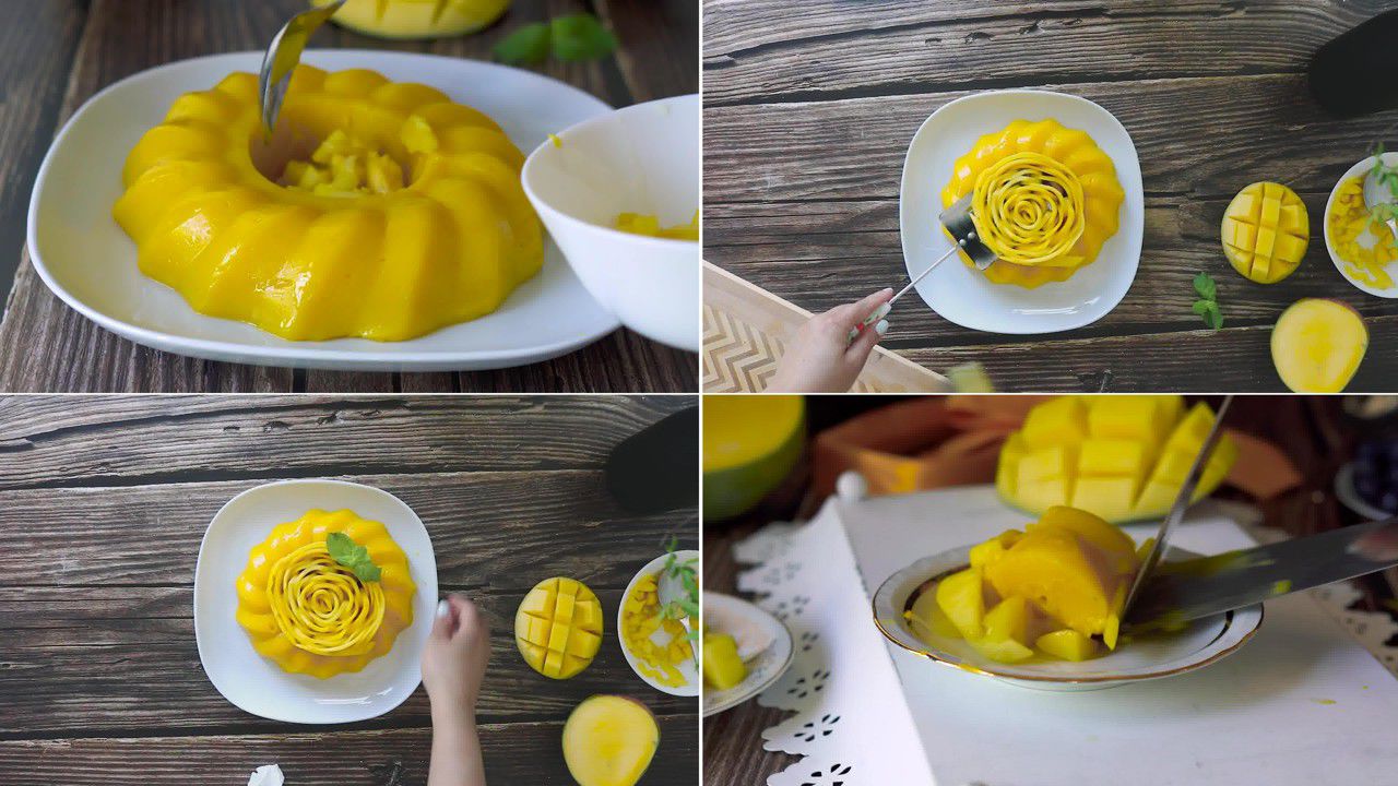 Image of the cooking step-3-1 for Mango Pudding