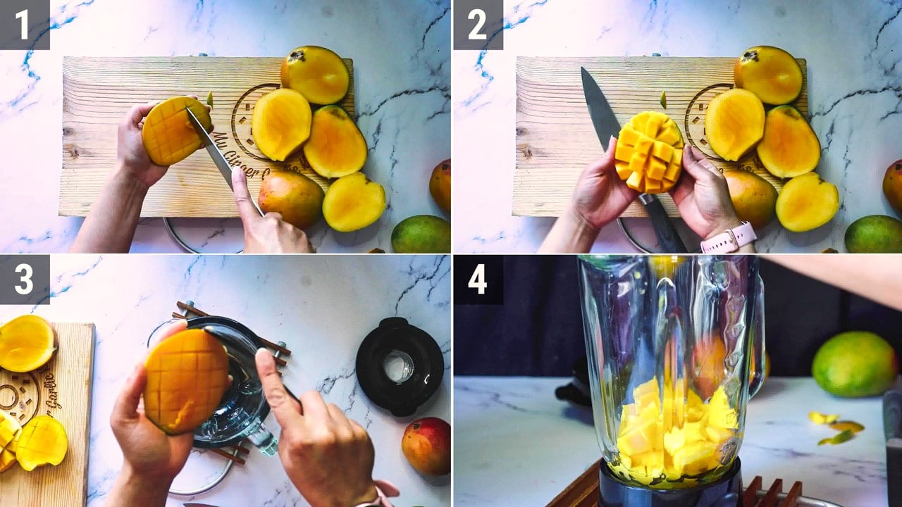 Image of the cooking step-1-1 for Mango Smoothie