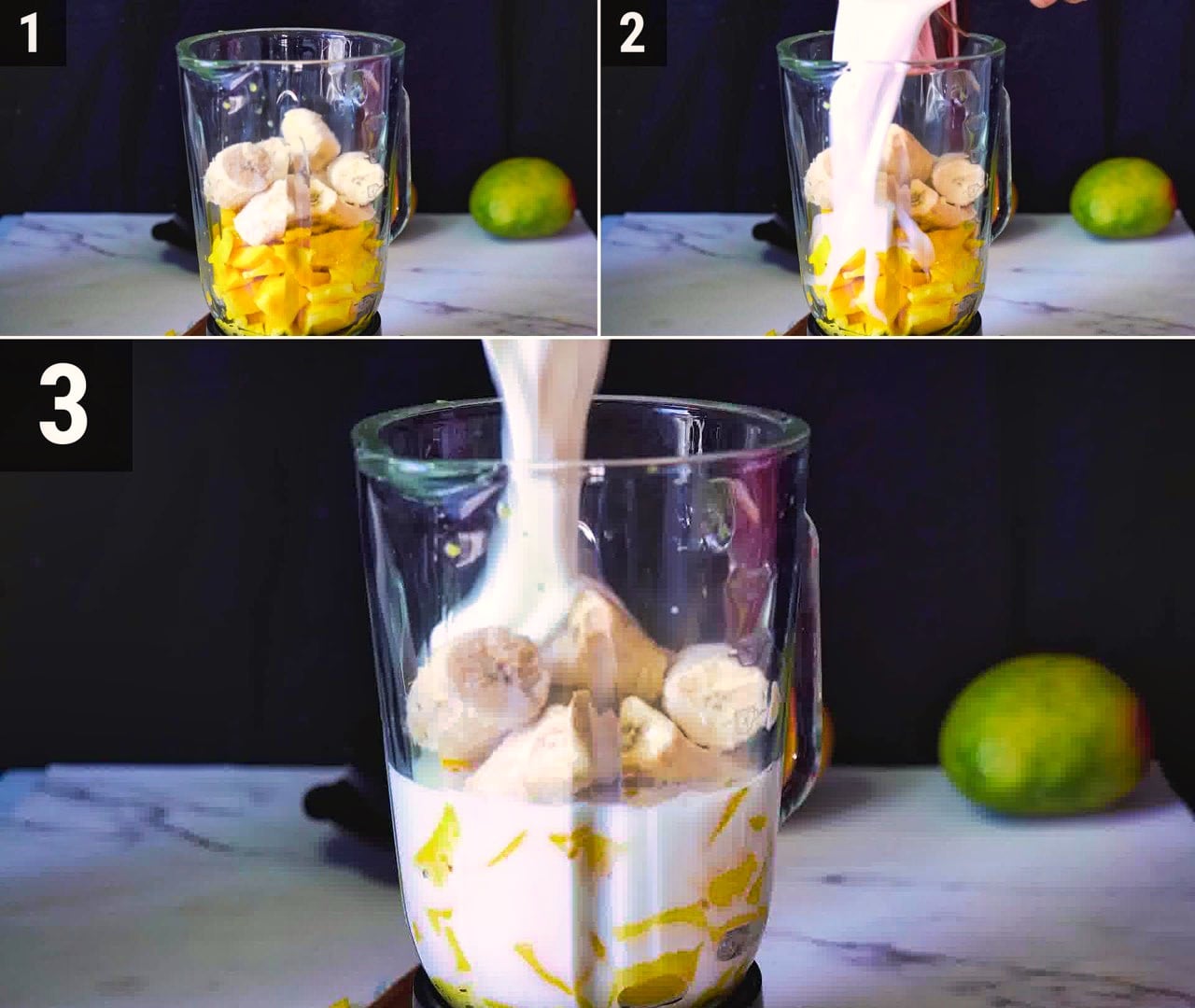 Image of the cooking step-1-2 for Mango Smoothie