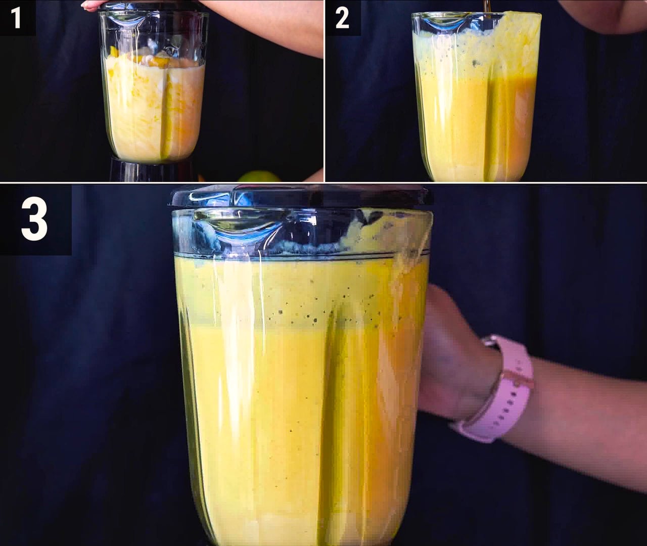Image of the cooking step-1-3 for Mango Smoothie
