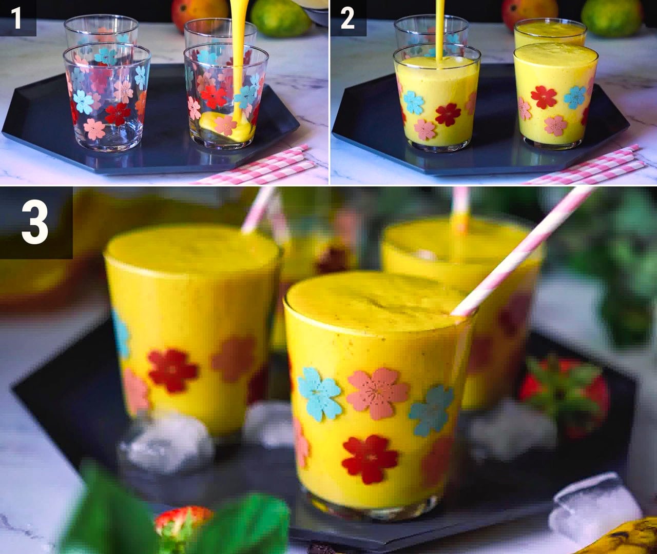 Image of the cooking step-1-4 for Mango Smoothie