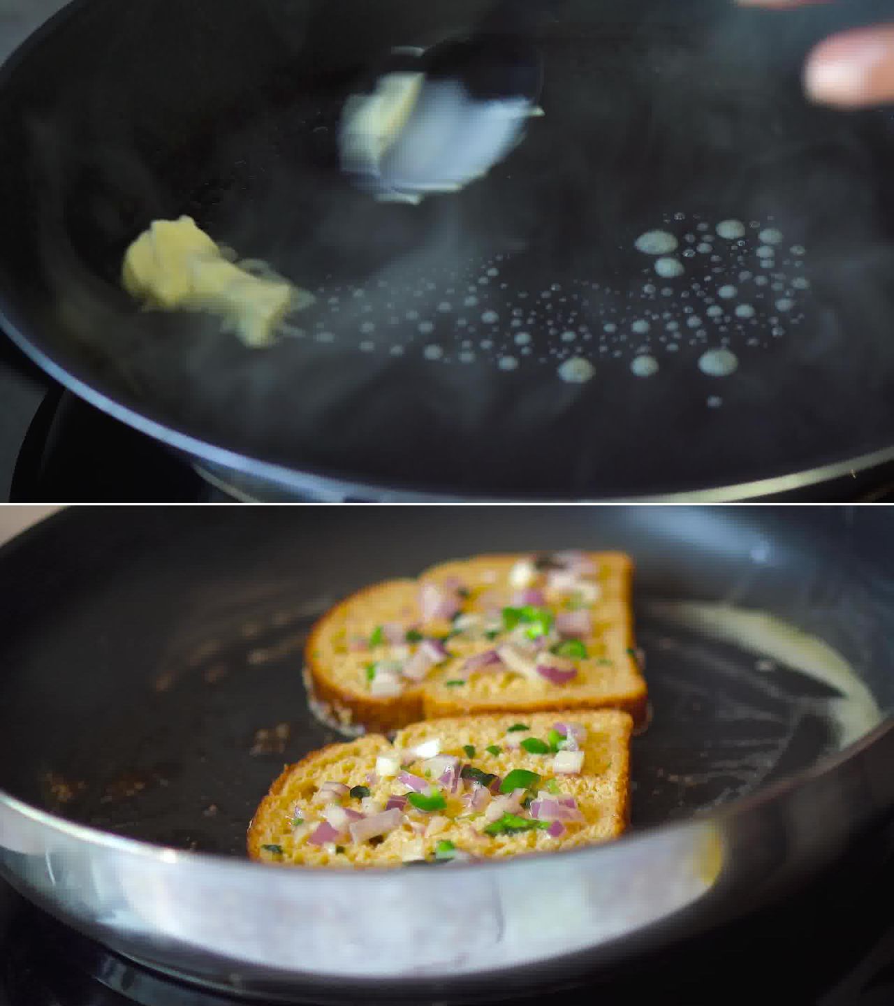 Image of the cooking step-3-1 for Masala French Toast Recipe