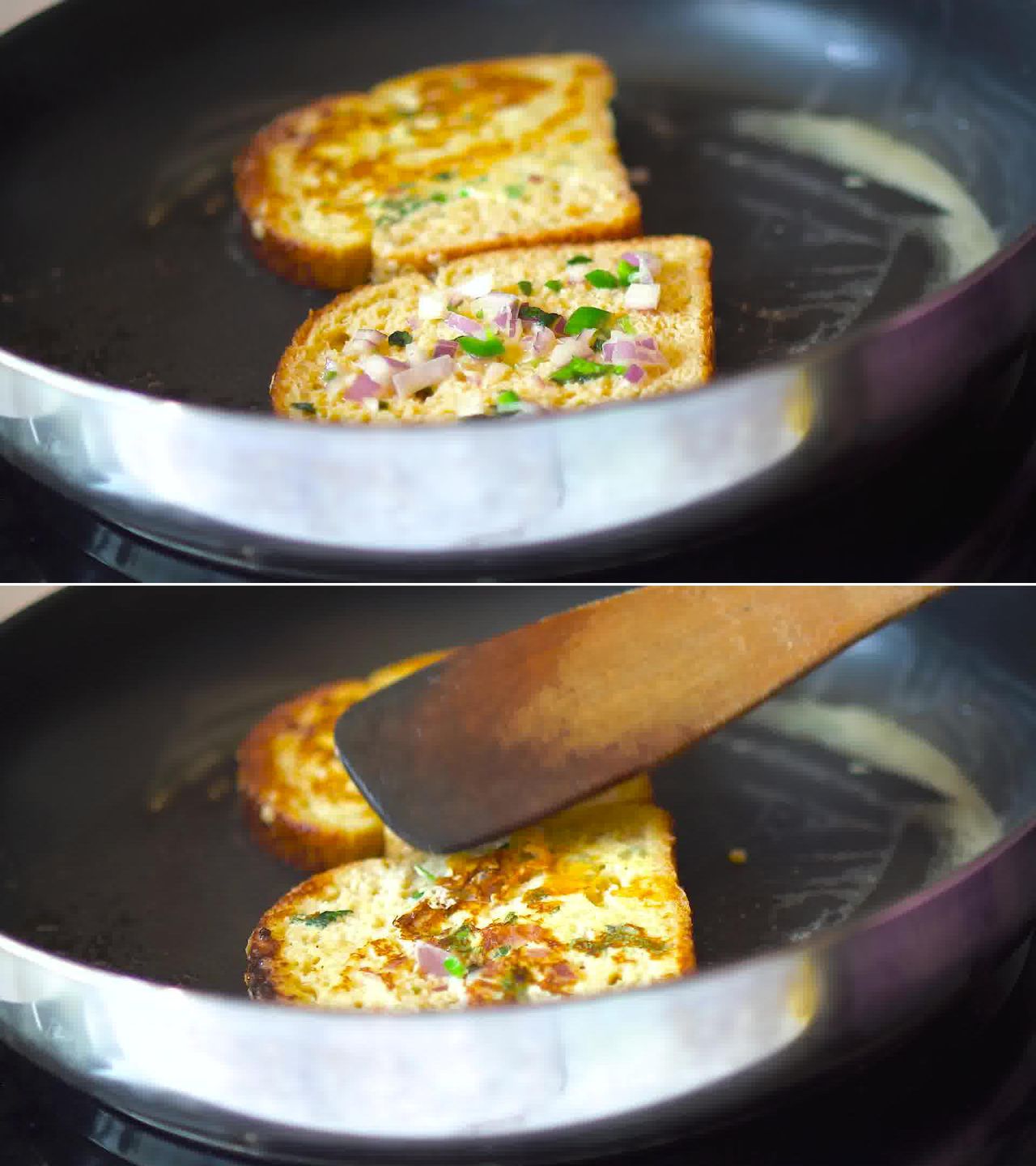 Image of the cooking step-3-2 for Masala French Toast Recipe