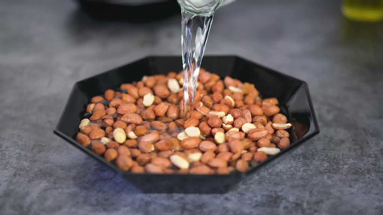 Image of the cooking step-1-1 for Masala Peanuts (Air Fryer, Baked and Fried Recipe)