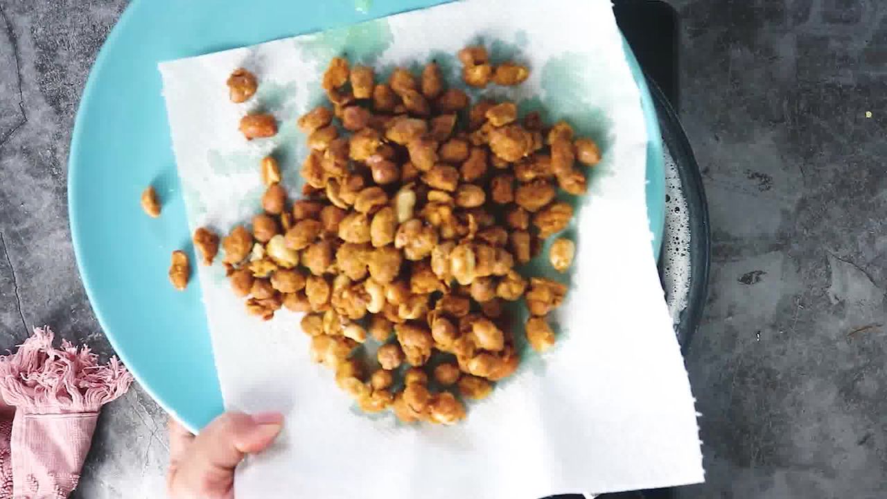 Image of the cooking step-4-4 for Masala Peanuts (Air Fryer, Baked and Fried Recipe)