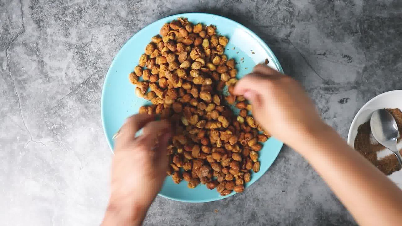 Image of the cooking step-6-5 for Masala Peanuts (Air Fryer, Baked and Fried Recipe)