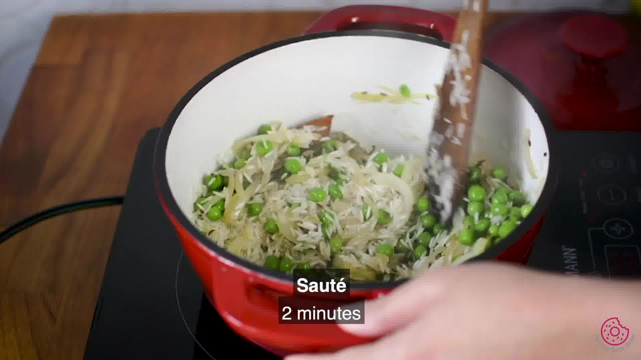 Image of the cooking step-3-8 for Matar Pulao (Pan, Pressure Cooker, and Instant Pot Recipe)