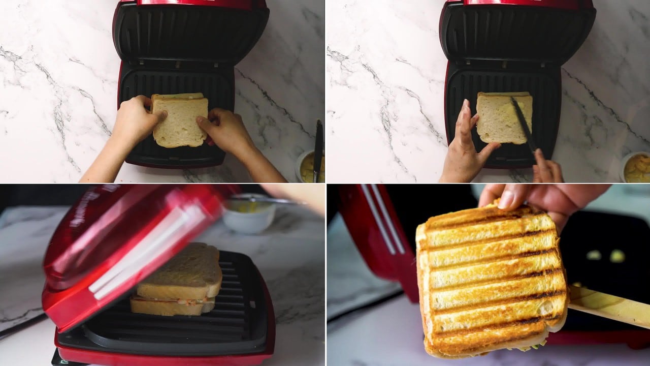 Image of the cooking step-3-4 for Mayonnaise Sandwich (Cold + Grilled)