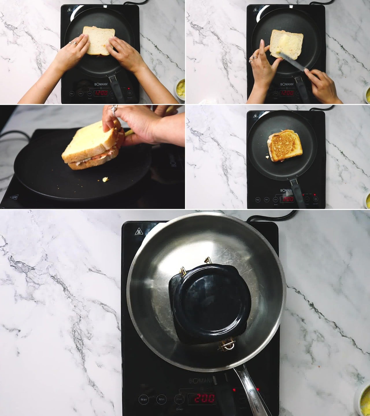 Image of the cooking step-3-5 for Mayonnaise Sandwich (Cold + Grilled)