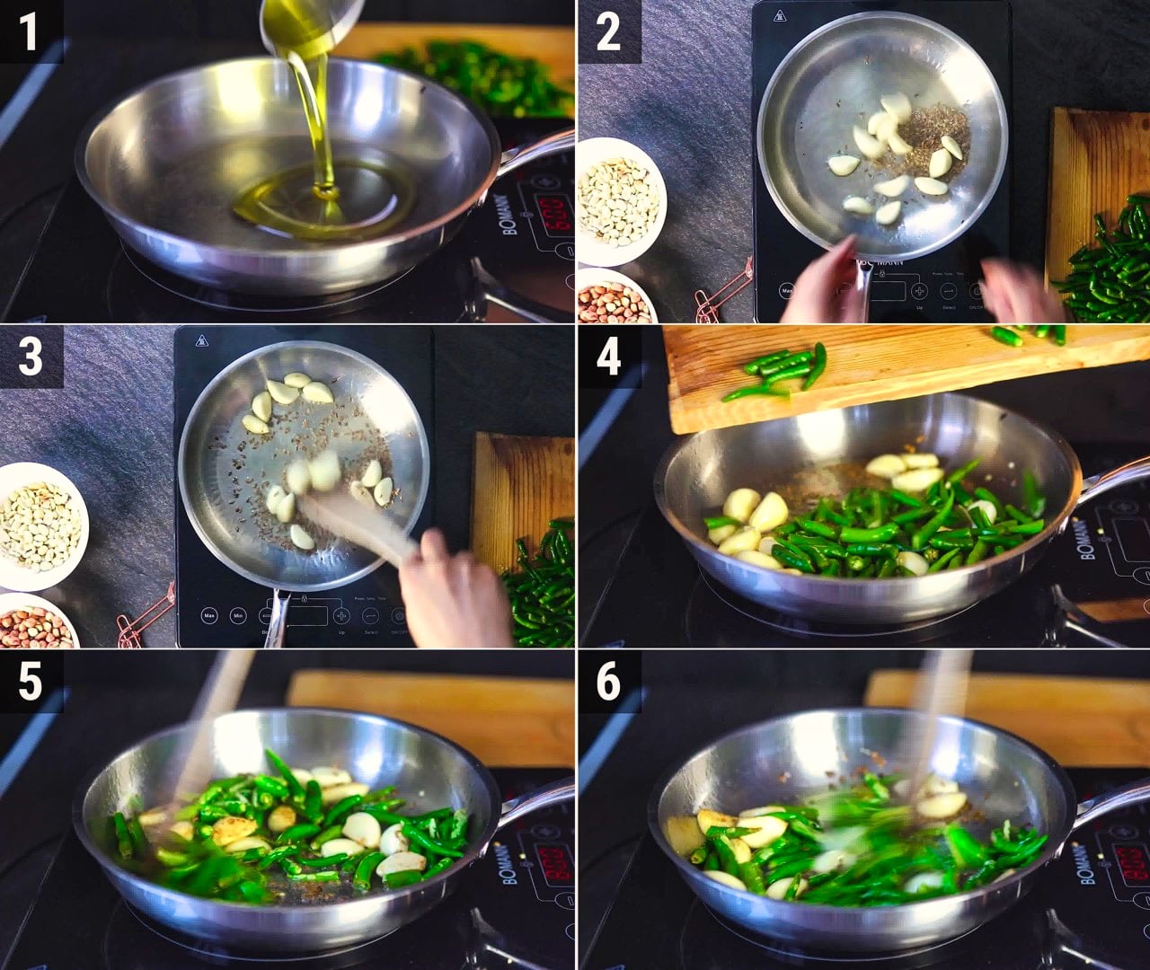 Image of the cooking step-1-3 for Mirchi Ka Thecha