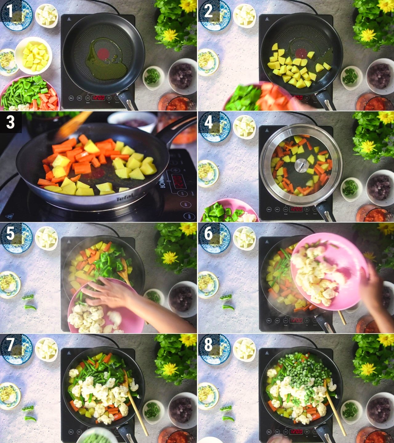 Image of the cooking step-1-1 for Mix Veg Recipe