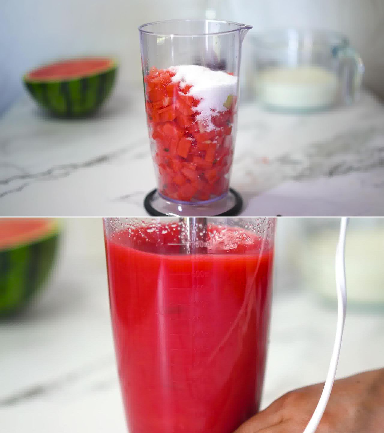 Image of the cooking step-1-3 for Mohabbat Ka Sharbat - Watermelon Rose Drink