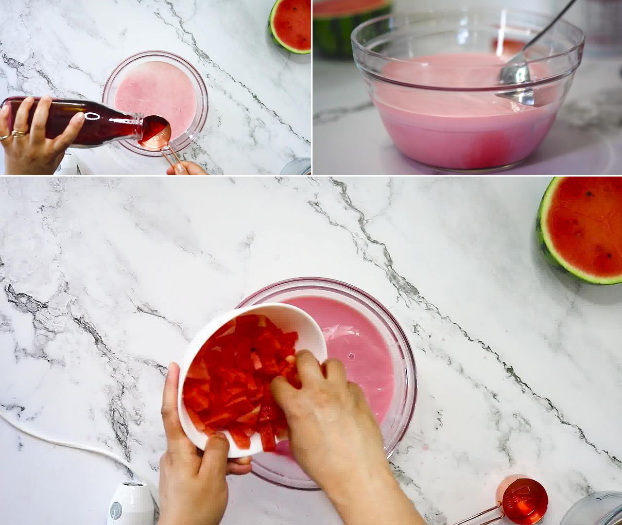Image of the cooking step-1-5 for Mohabbat Ka Sharbat - Watermelon Rose Drink