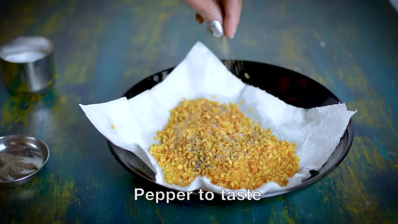 Image of the cooking step-2-5 for Moong Dal Namkeen - Salted Crunchy Fried Moong Dal Snack