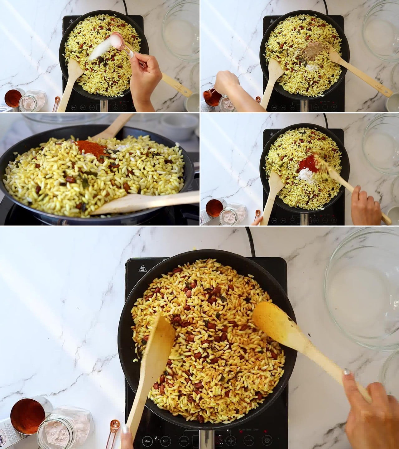 Image of the cooking step-1-7 for Murmura Chivda Recipe (Spicy Puffed Rice)