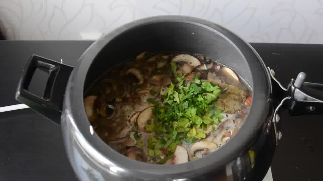 Image of the cooking step-2-11 for Mushroom Pulao Recipe (Pressure Cooker – Instant Pot)