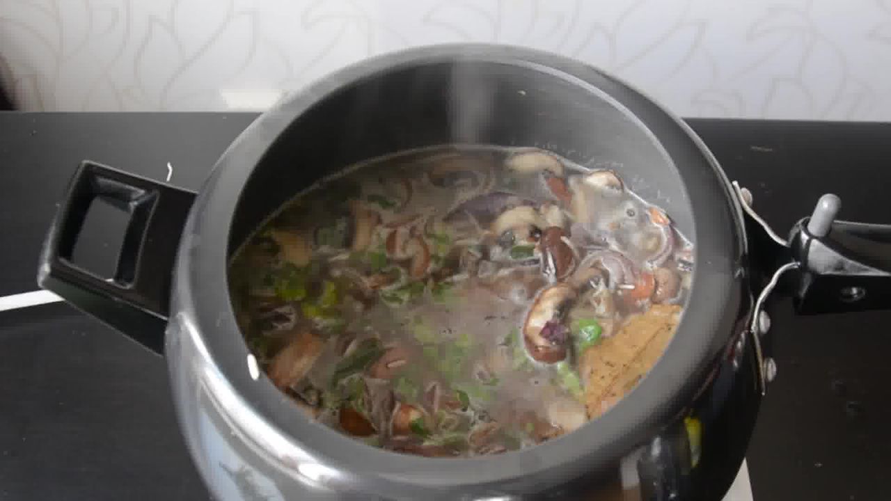 Image of the cooking step-2-12 for Mushroom Pulao Recipe (Pressure Cooker – Instant Pot)