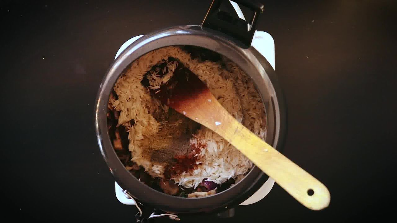 Image of the cooking step-2-9 for Mushroom Pulao Recipe (Pressure Cooker – Instant Pot)
