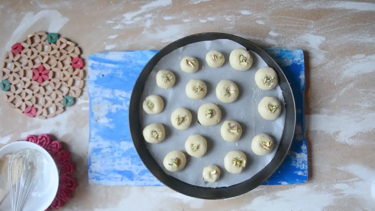 Image of the cooking step-1-9 for Nankhatai Recipe - Indian Shortbread Cookies